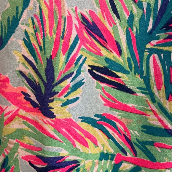 Lilly Pulitzer Palm Print Multicolor Swing Dress - Picture 3 of 12